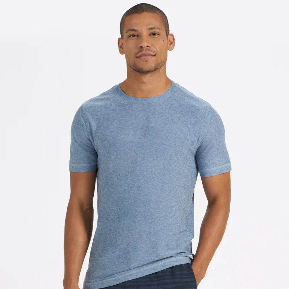 Men's Blue Vuori Strato Tech SS Tee Size M